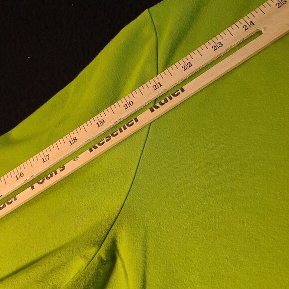 Louise F.D Womens Top Green Size XL Cotton Blend Pullover Long Sleeve Stretch - Picture 5 of 12